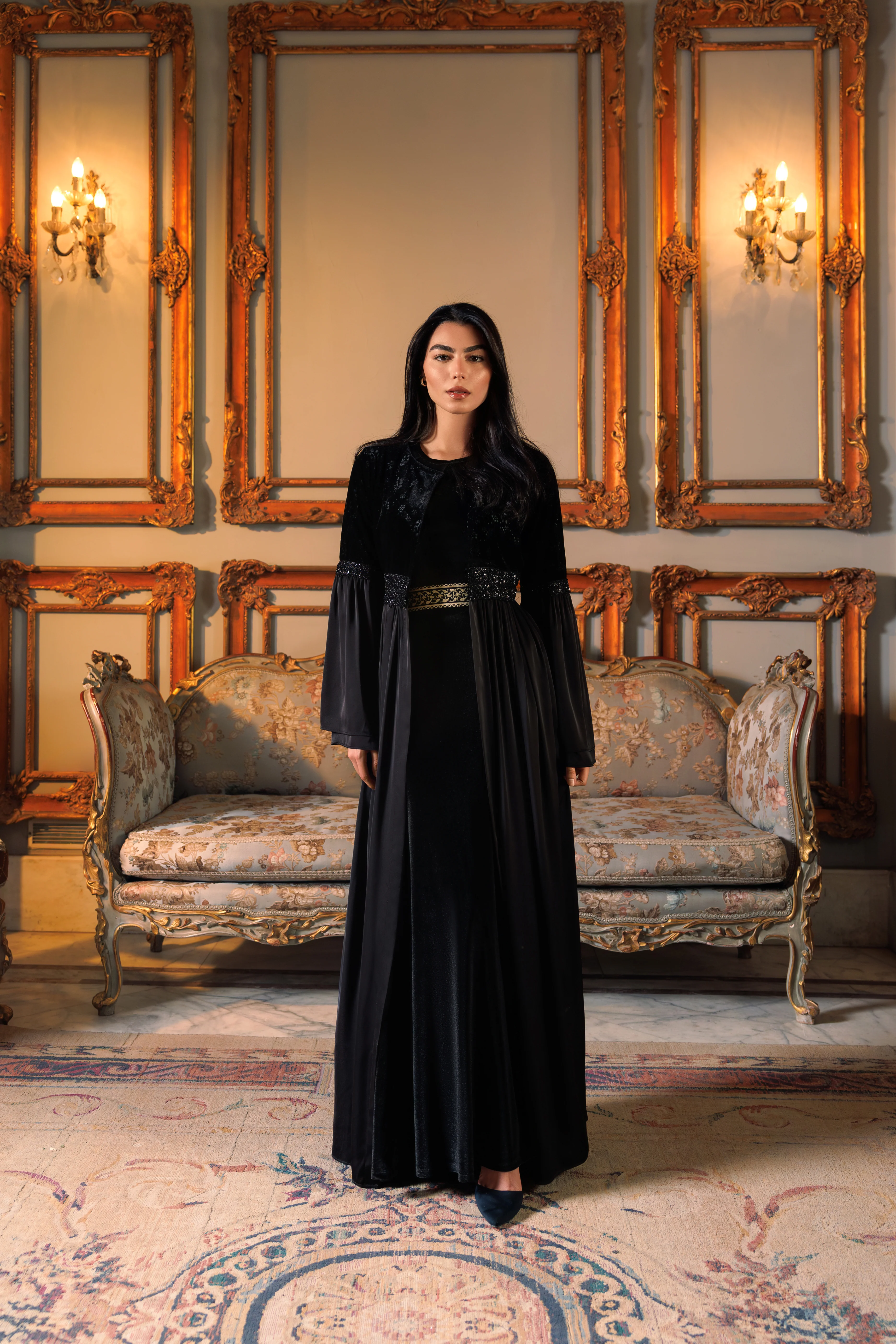 Adyra Kaftan | Black - Image 3