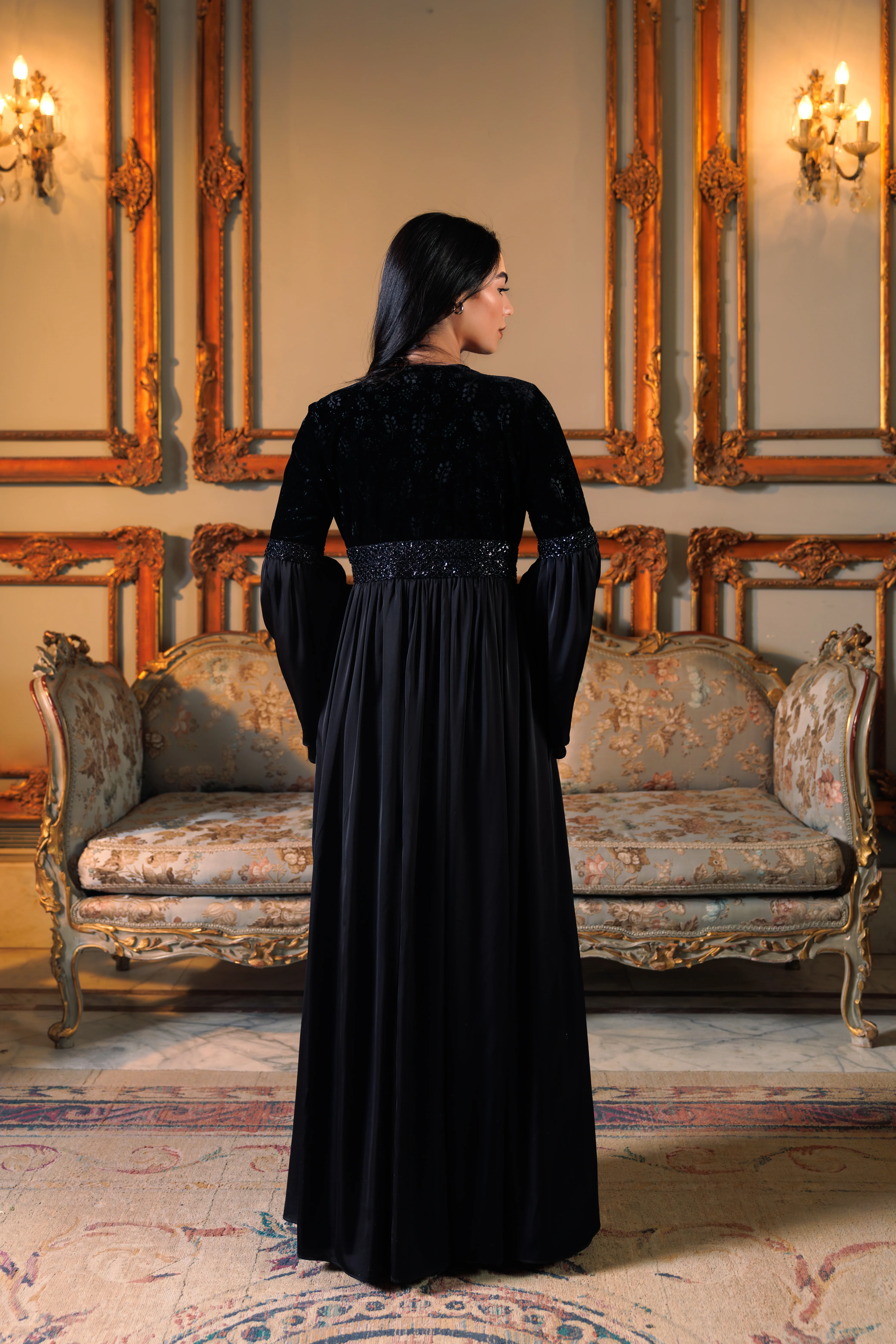 Adyra Kaftan | Black - Image 4
