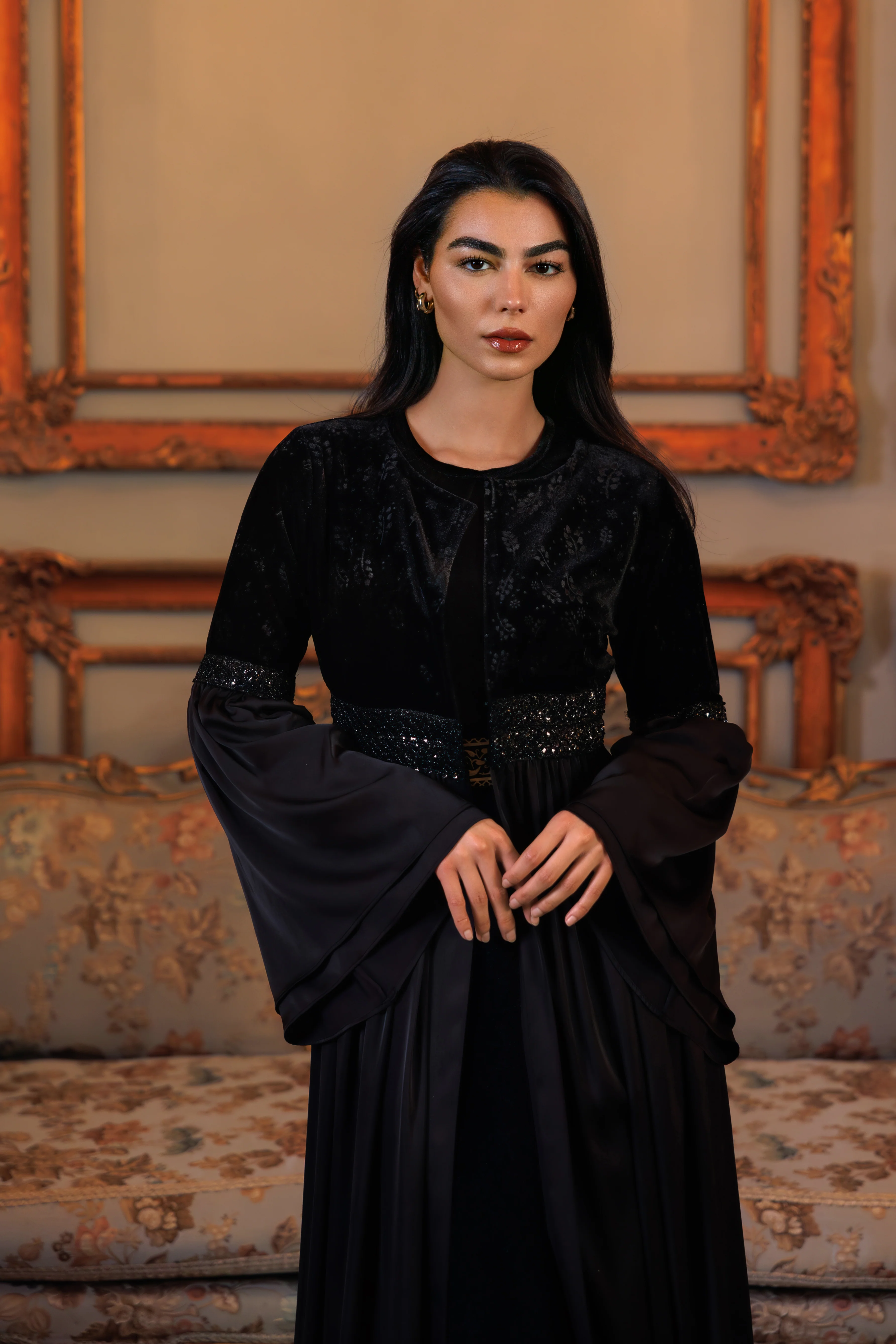 Adyra Kaftan | Black - Image 5