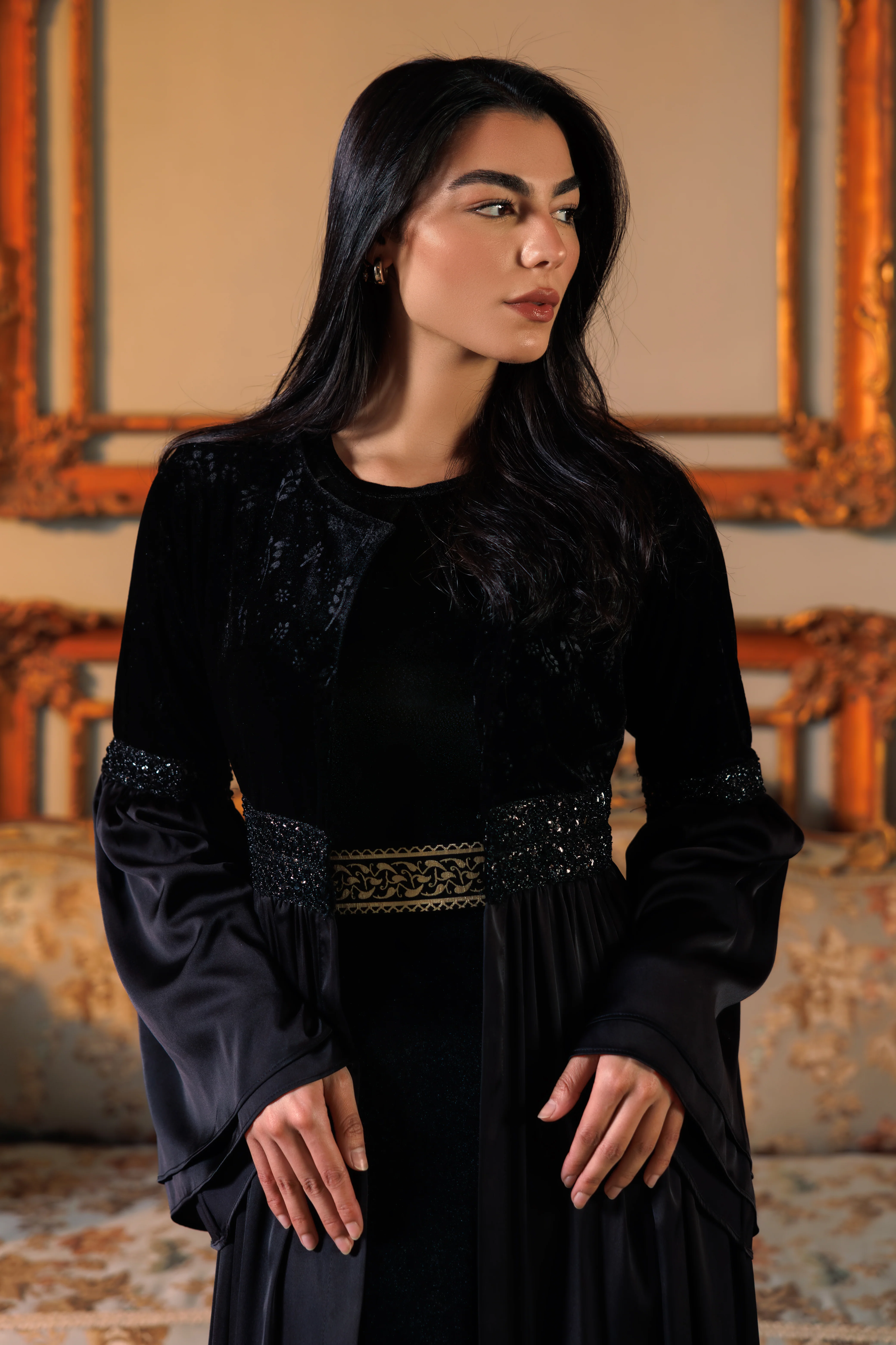 Adyra Kaftan | Black - Image 7