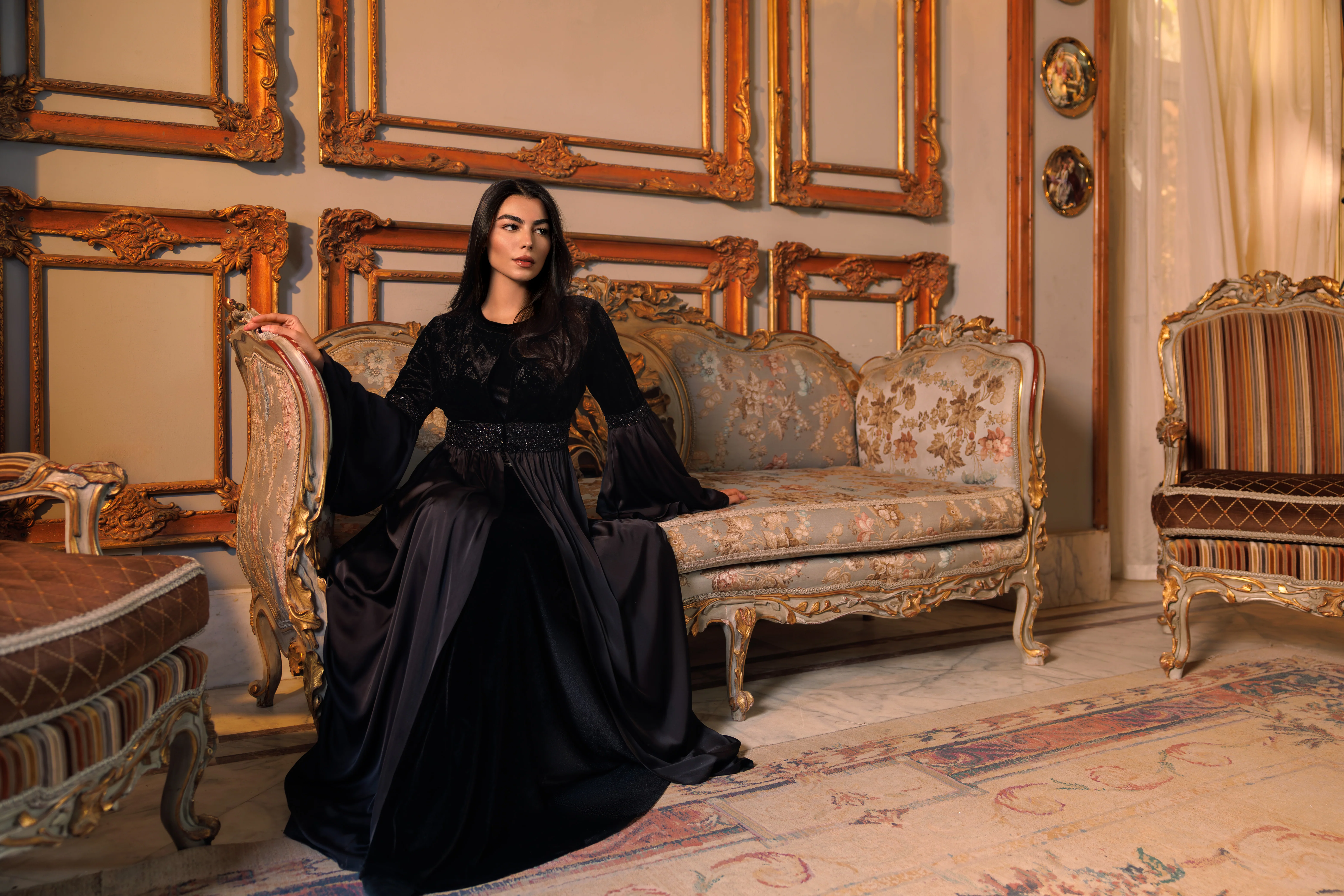 Adyra Kaftan | Black - Image 8