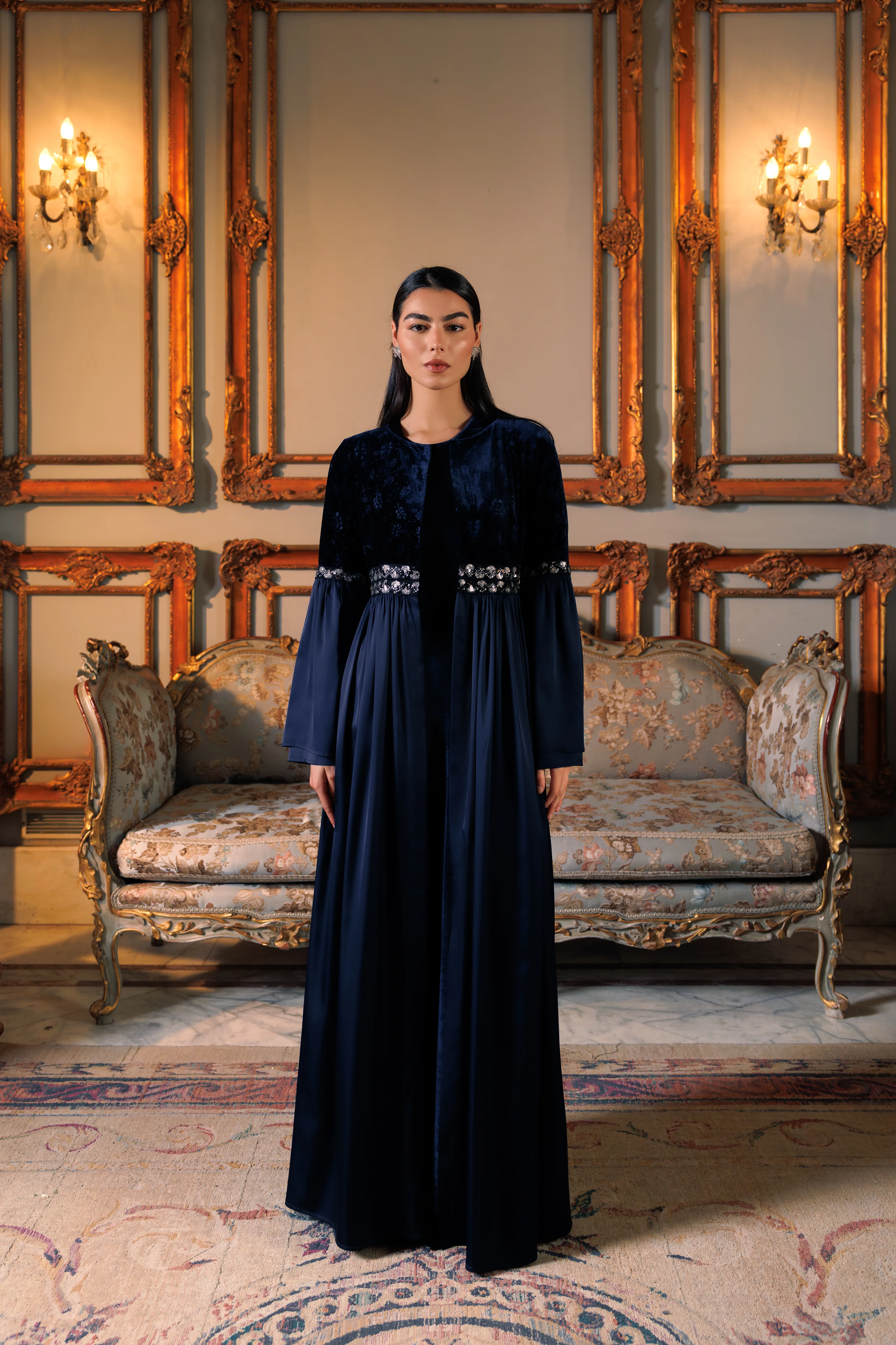 Adyra Kaftan | Dark Blue - Image 4