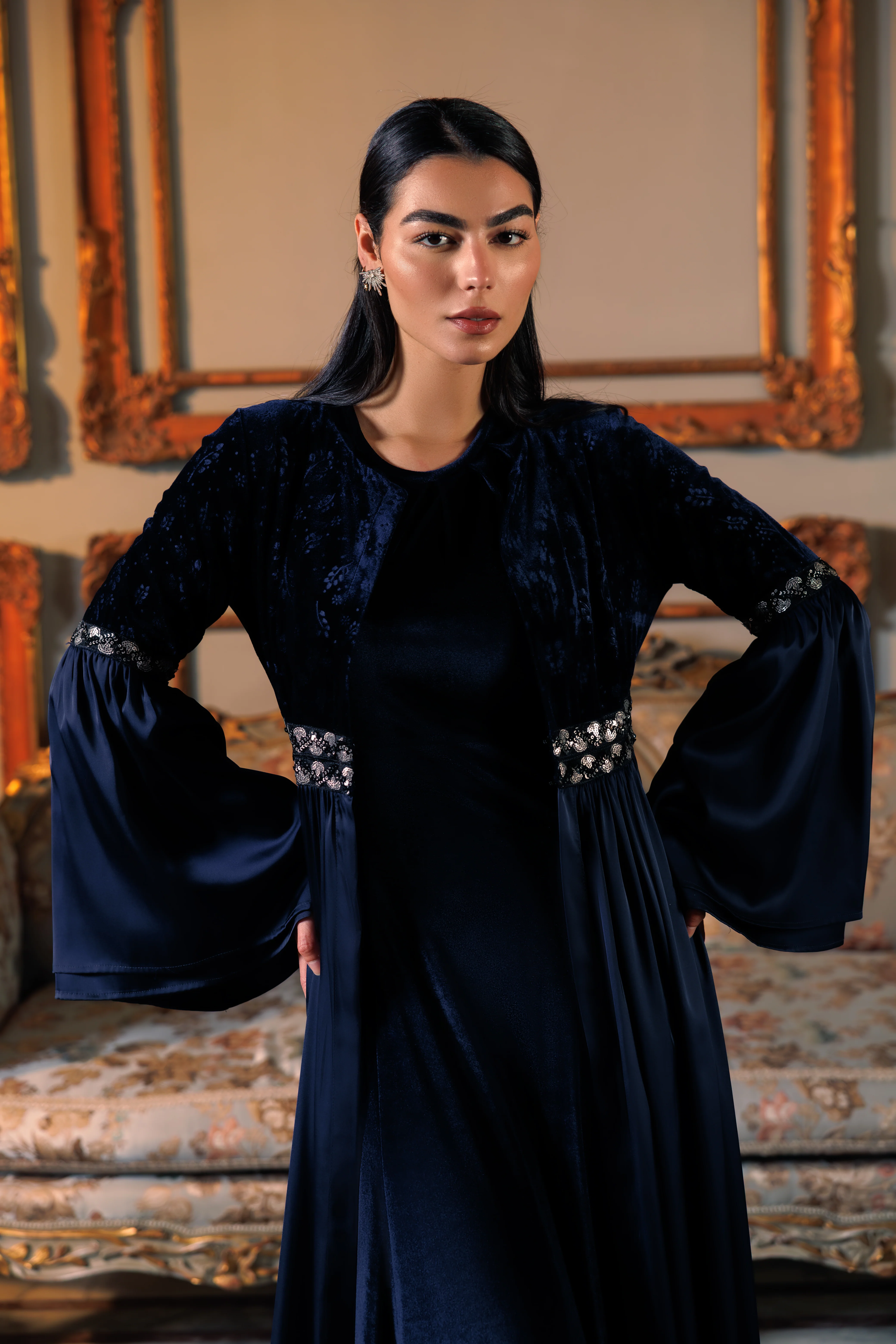 Adyra Kaftan | Dark Blue - Image 5