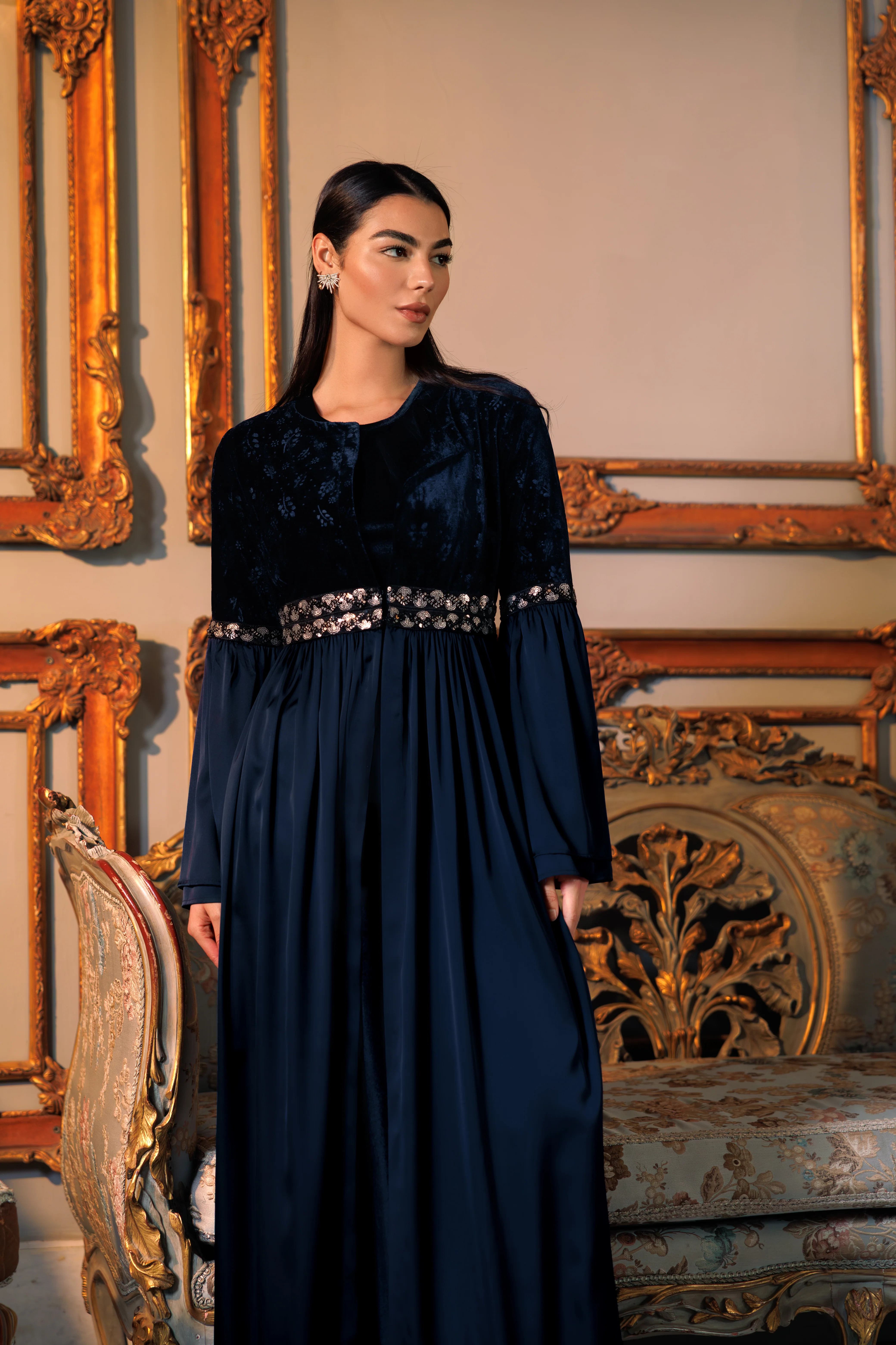 Adyra Kaftan | Dark Blue - Image 6
