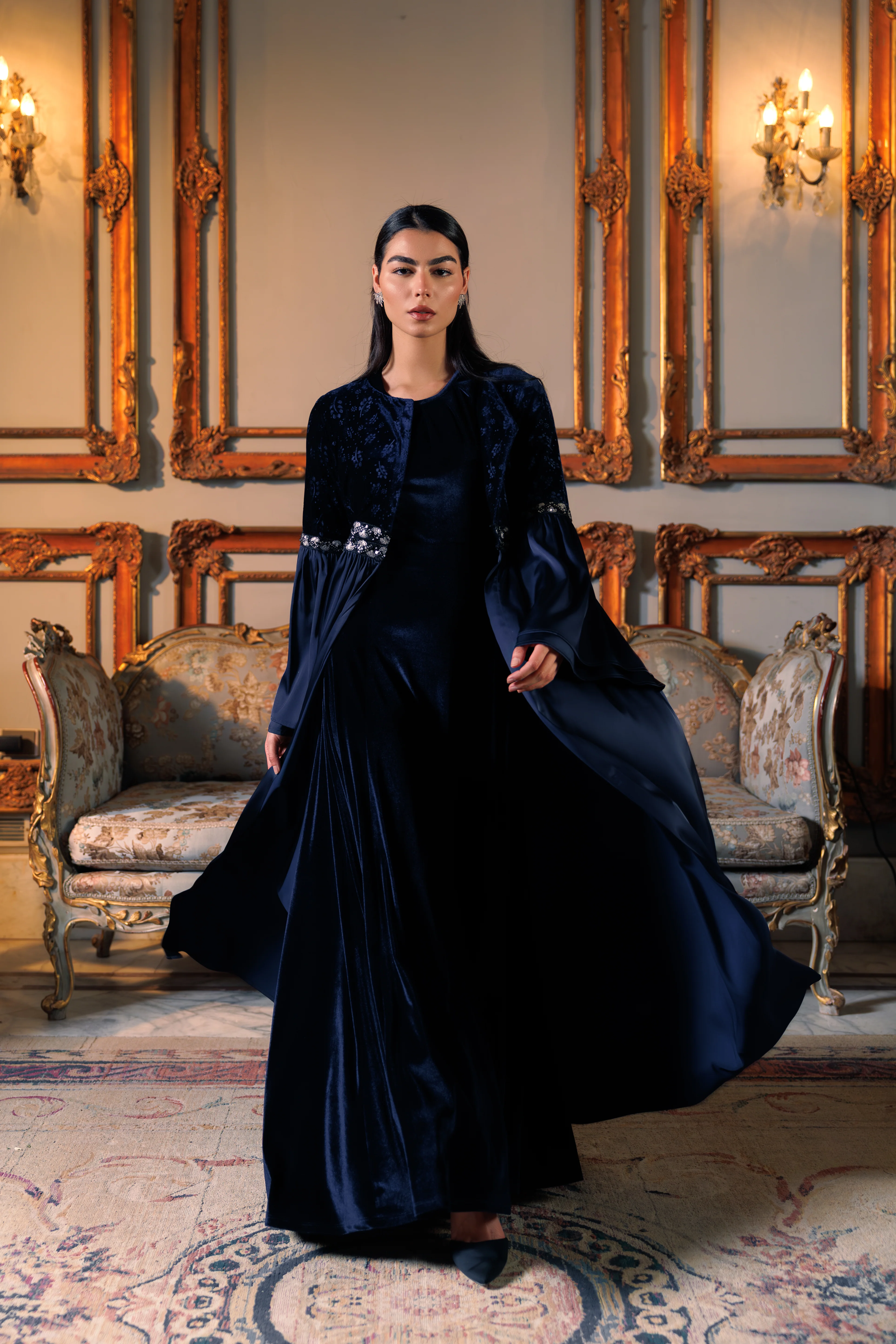 Adyra Kaftan | Dark Blue - Image 7