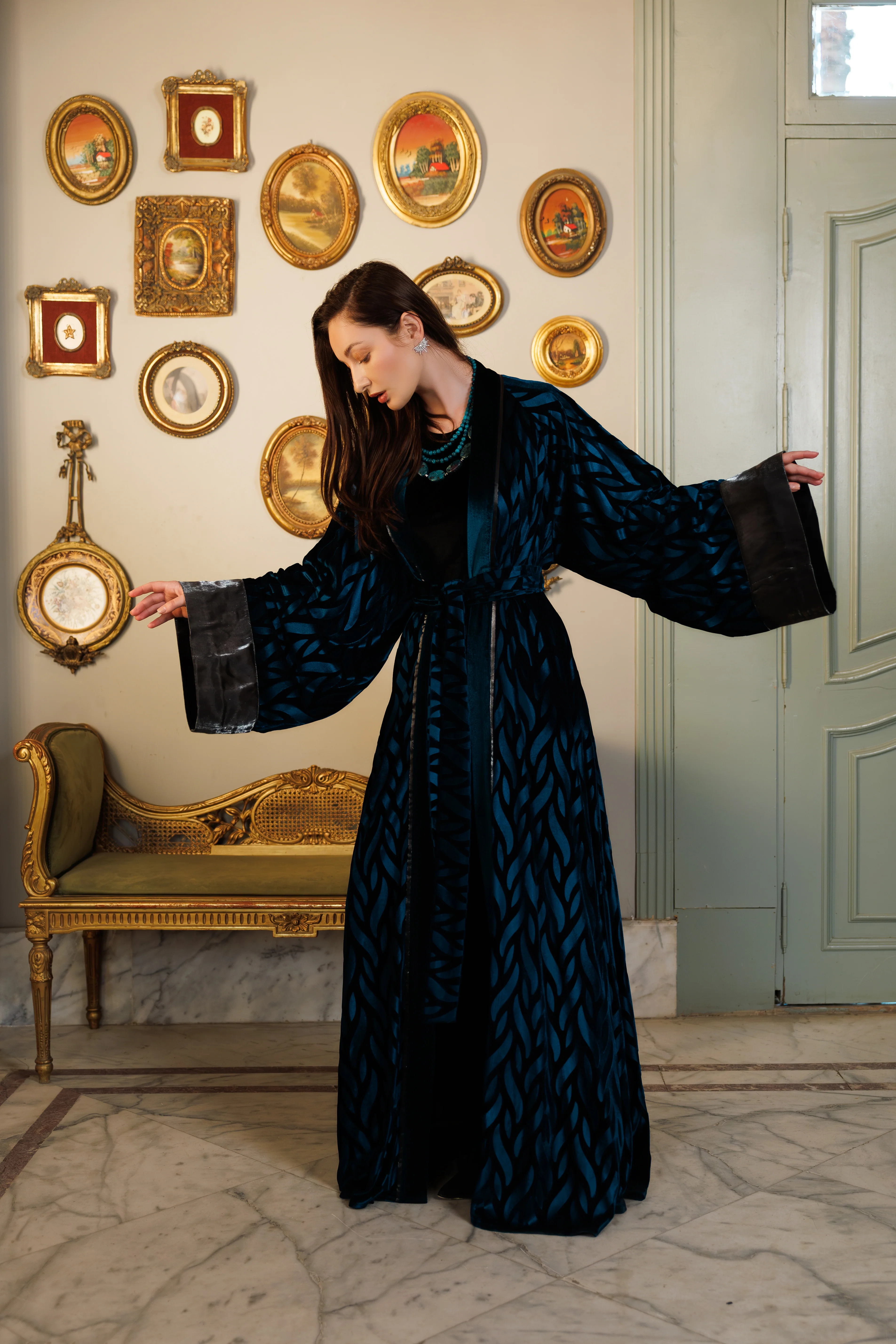 Bella Kaftan | Dark Turquoise - Image 7