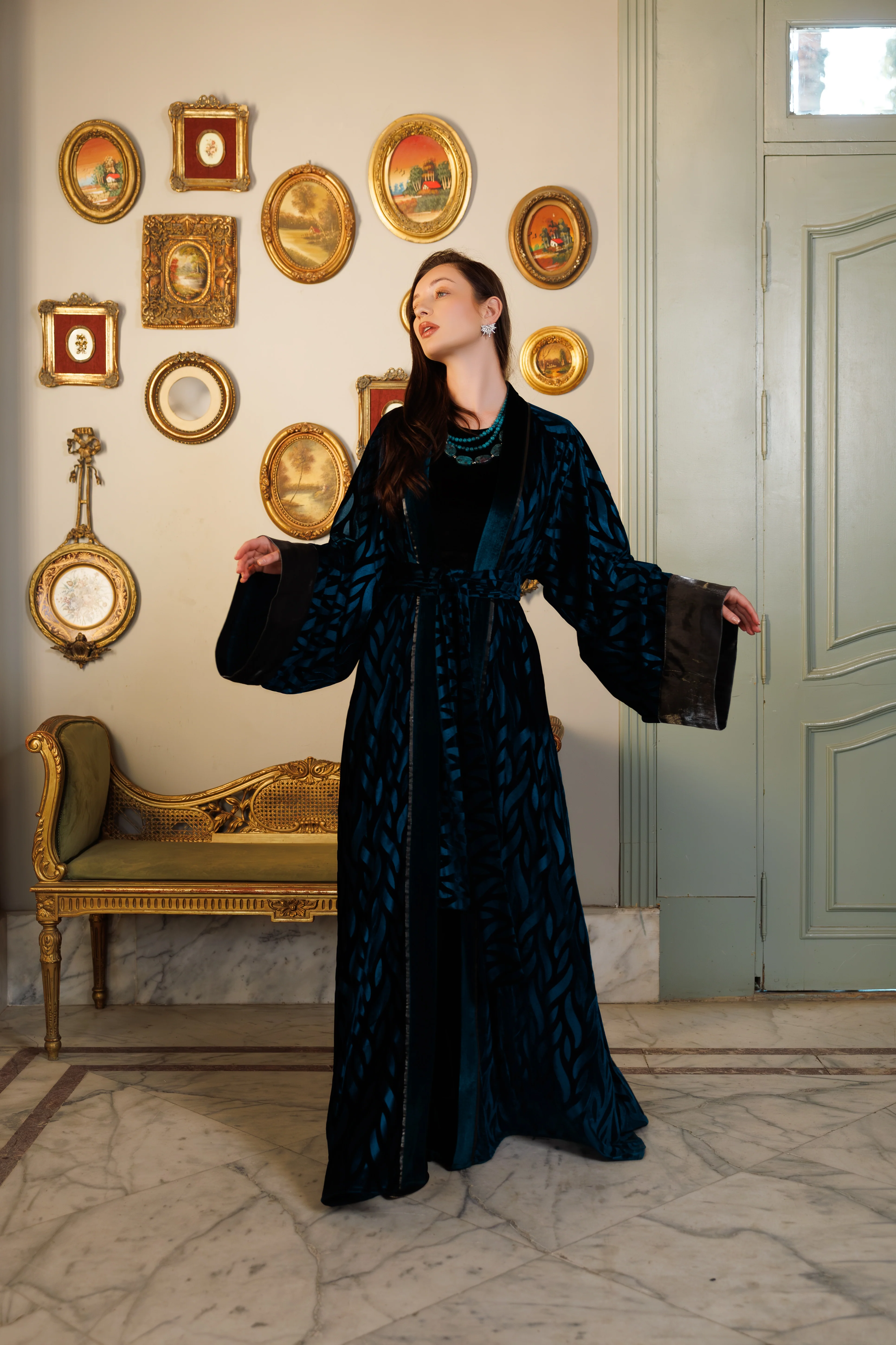 Bella Kaftan | Dark Turquoise - Image 8