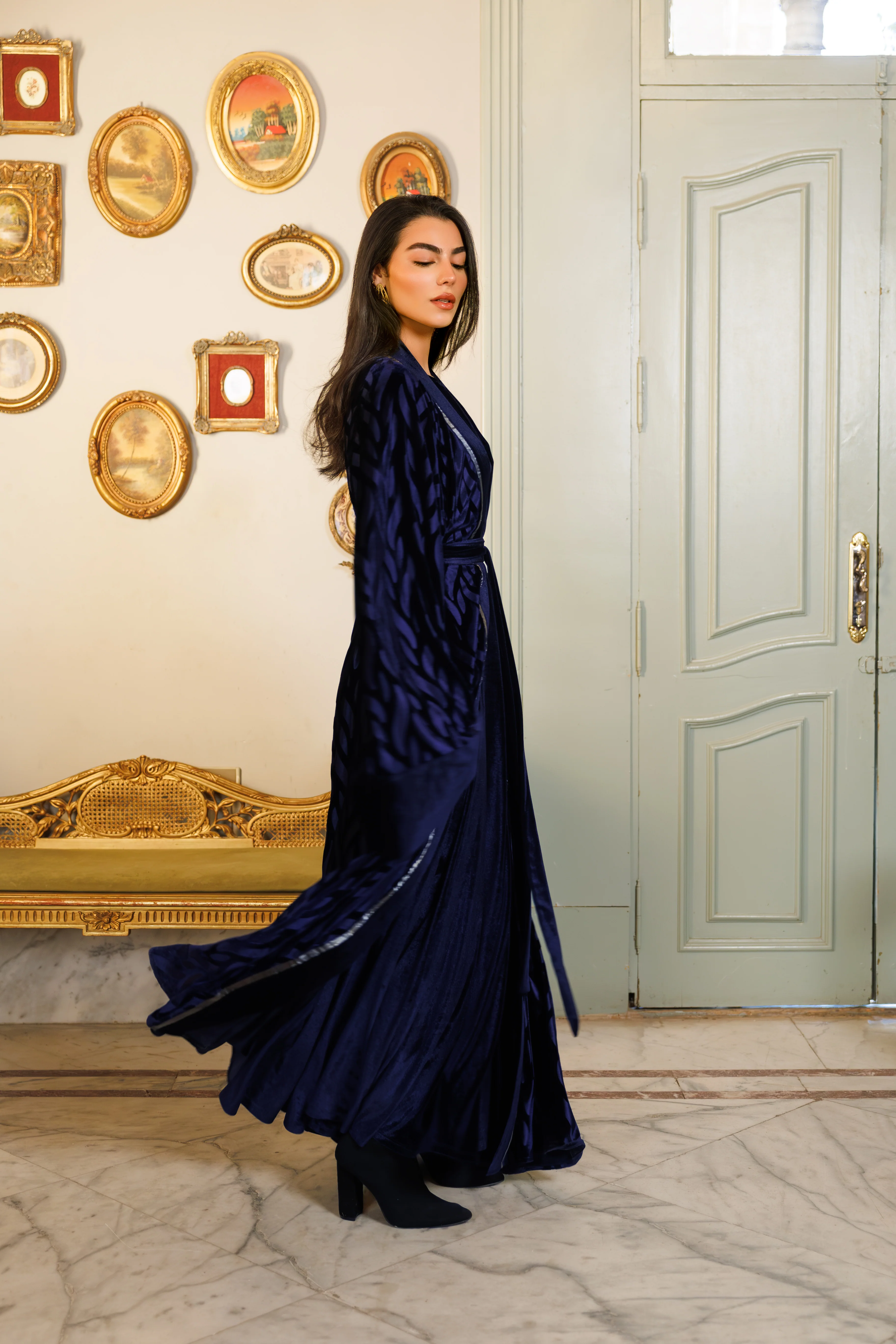 Bella Kaftan | Navy Blue - Image 4