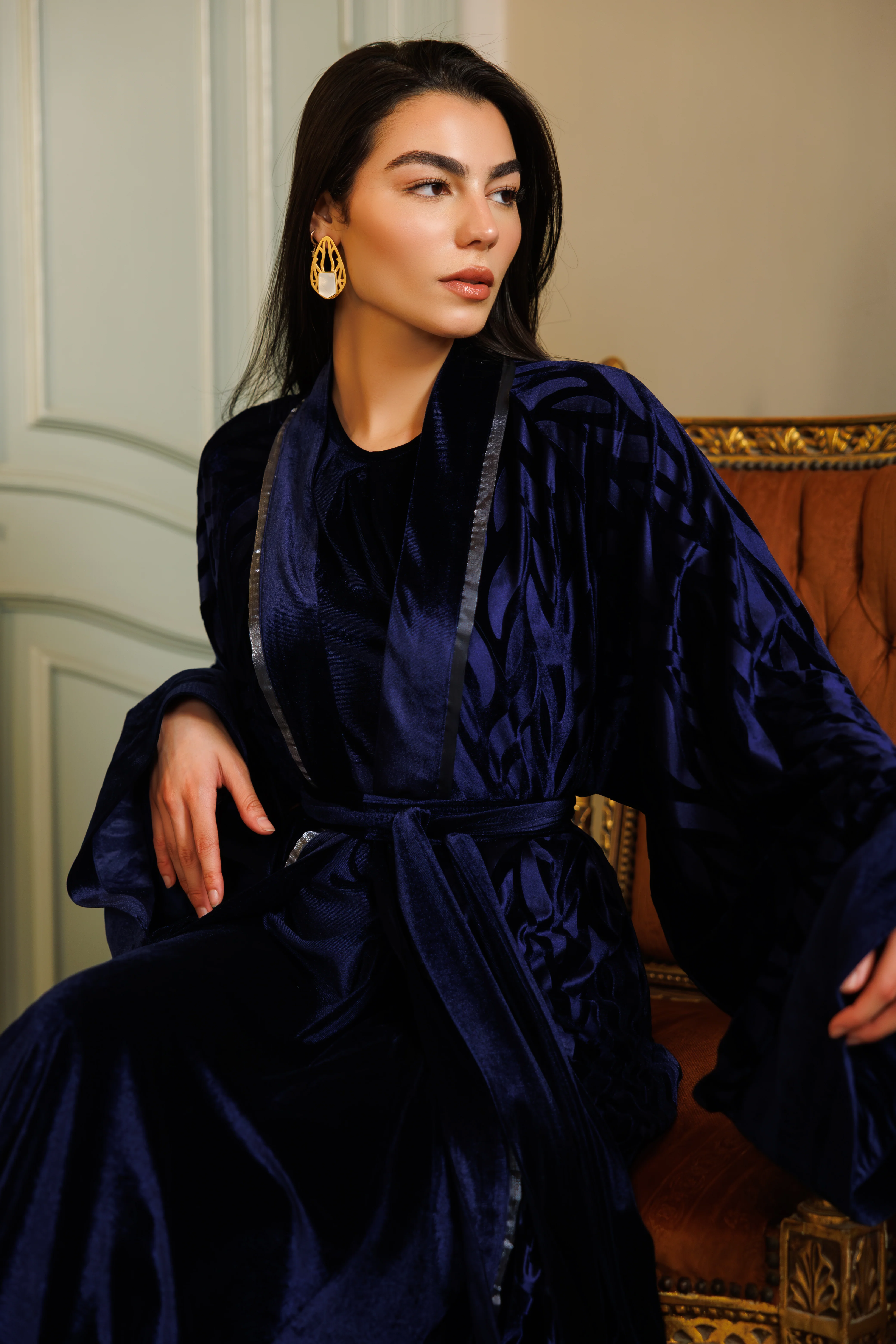 Bella Kaftan | Navy Blue - Image 7