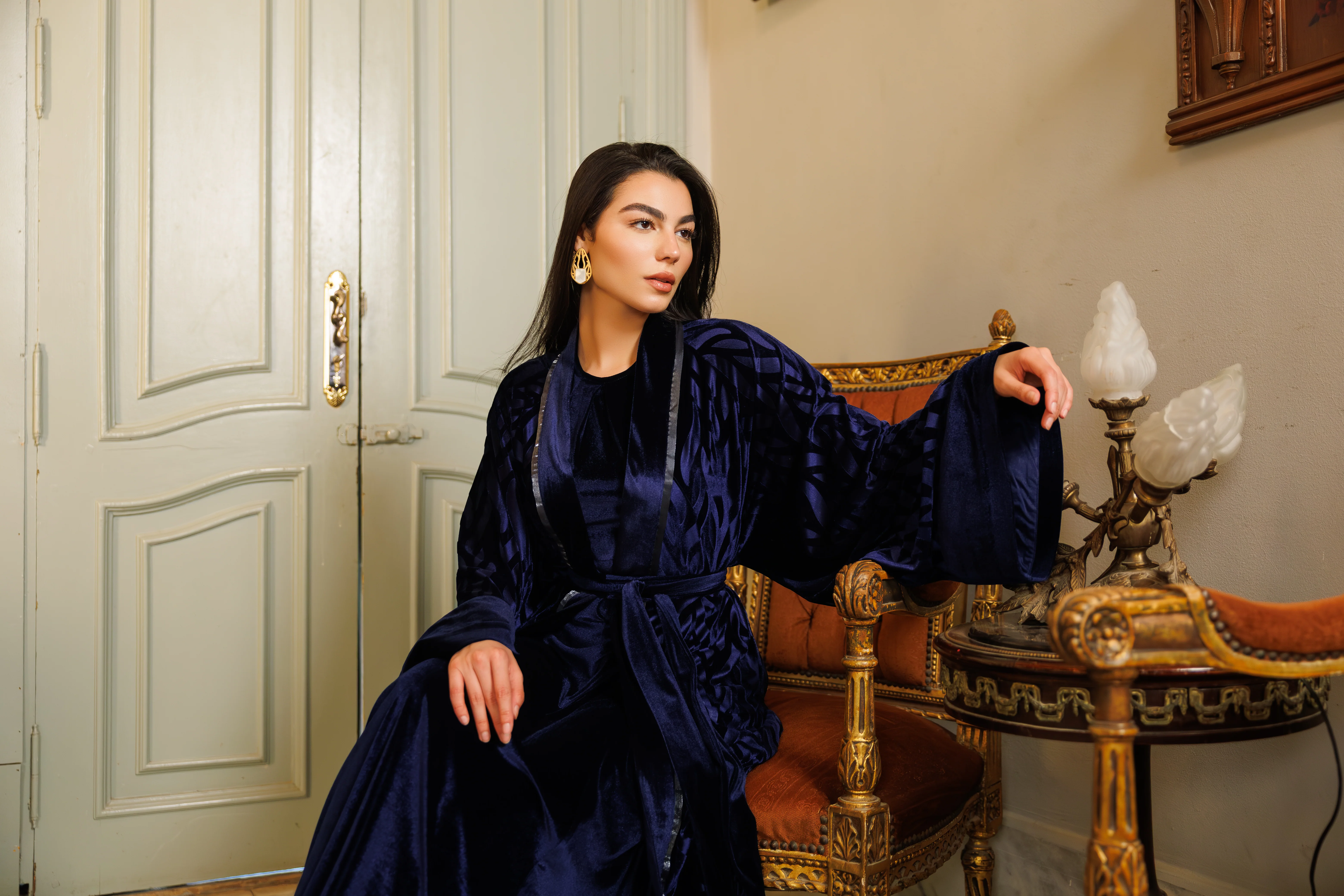 Bella Kaftan | Navy Blue - Image 9