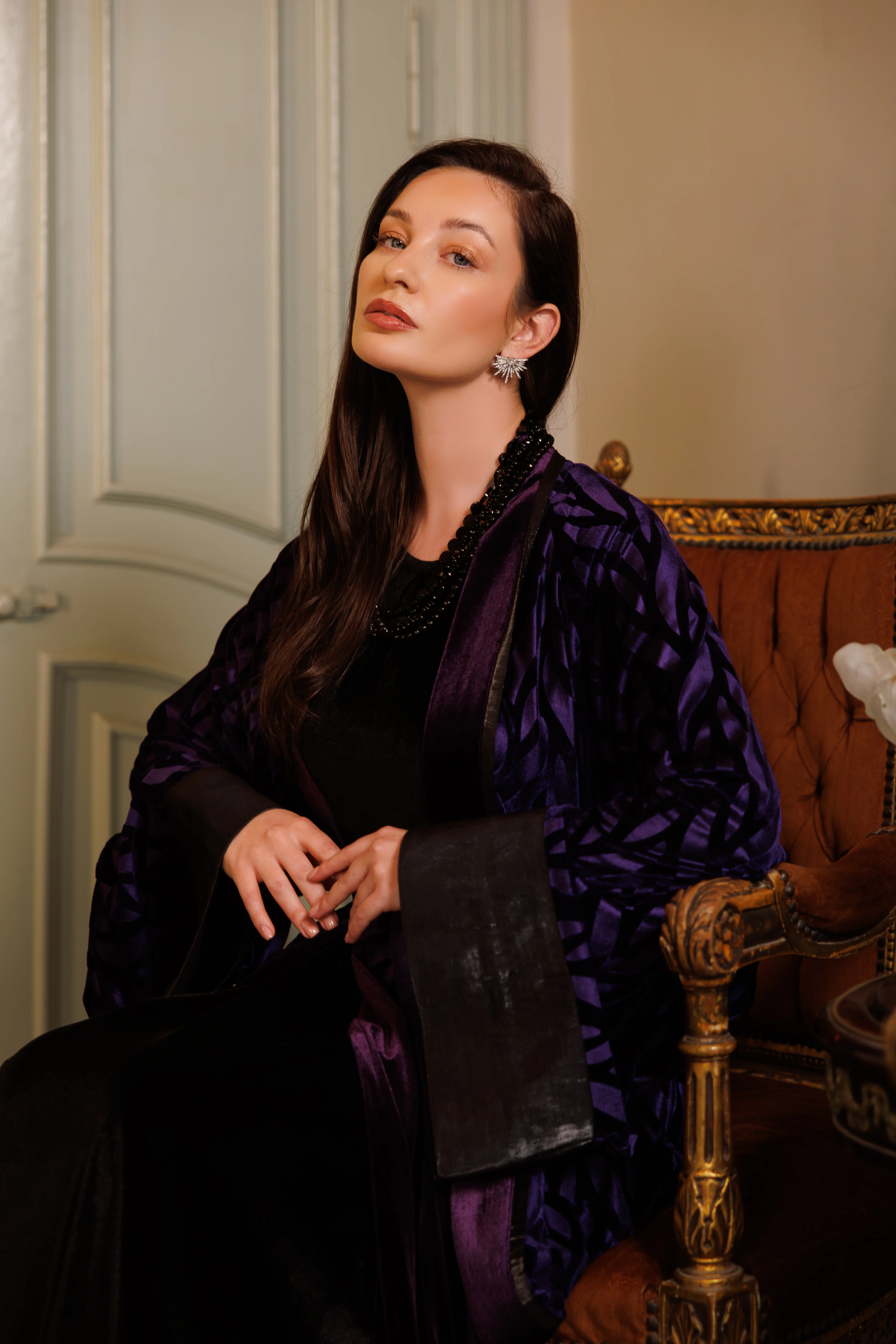 Bella Kaftan | Spanish Violet - Image 4