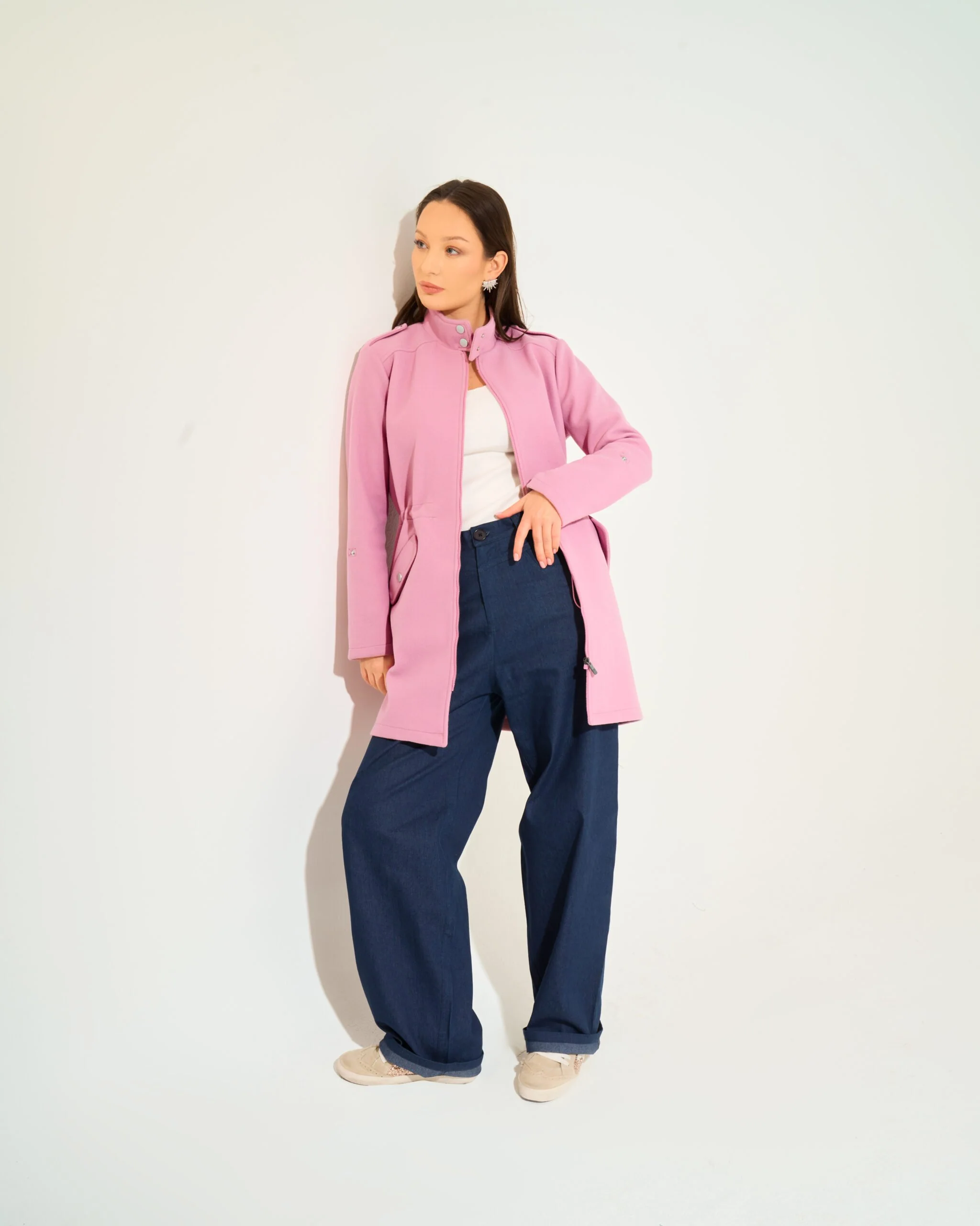 Bella Military Jacket | Pink - Image 3