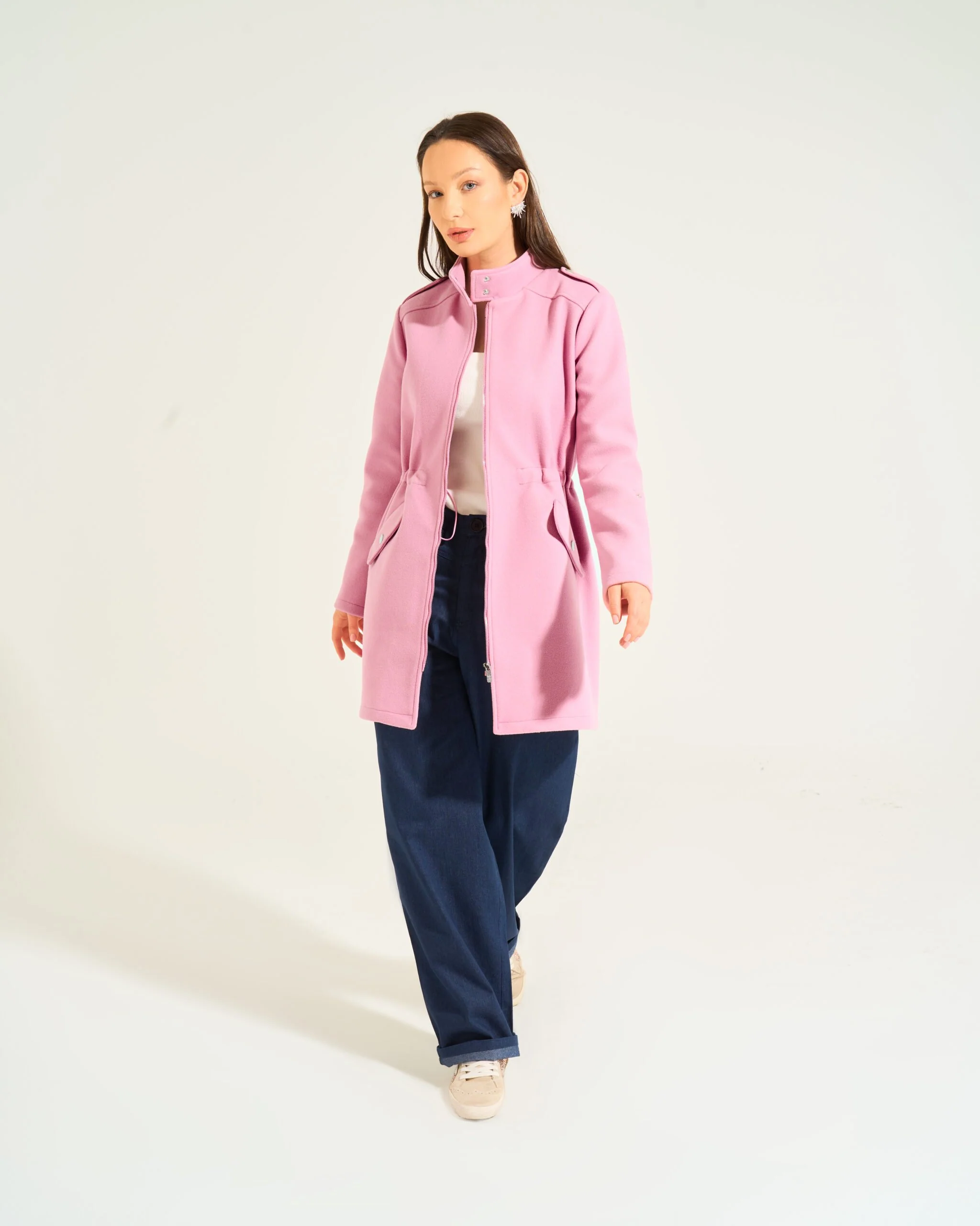 Bella Military Jacket | Pink - Image 4
