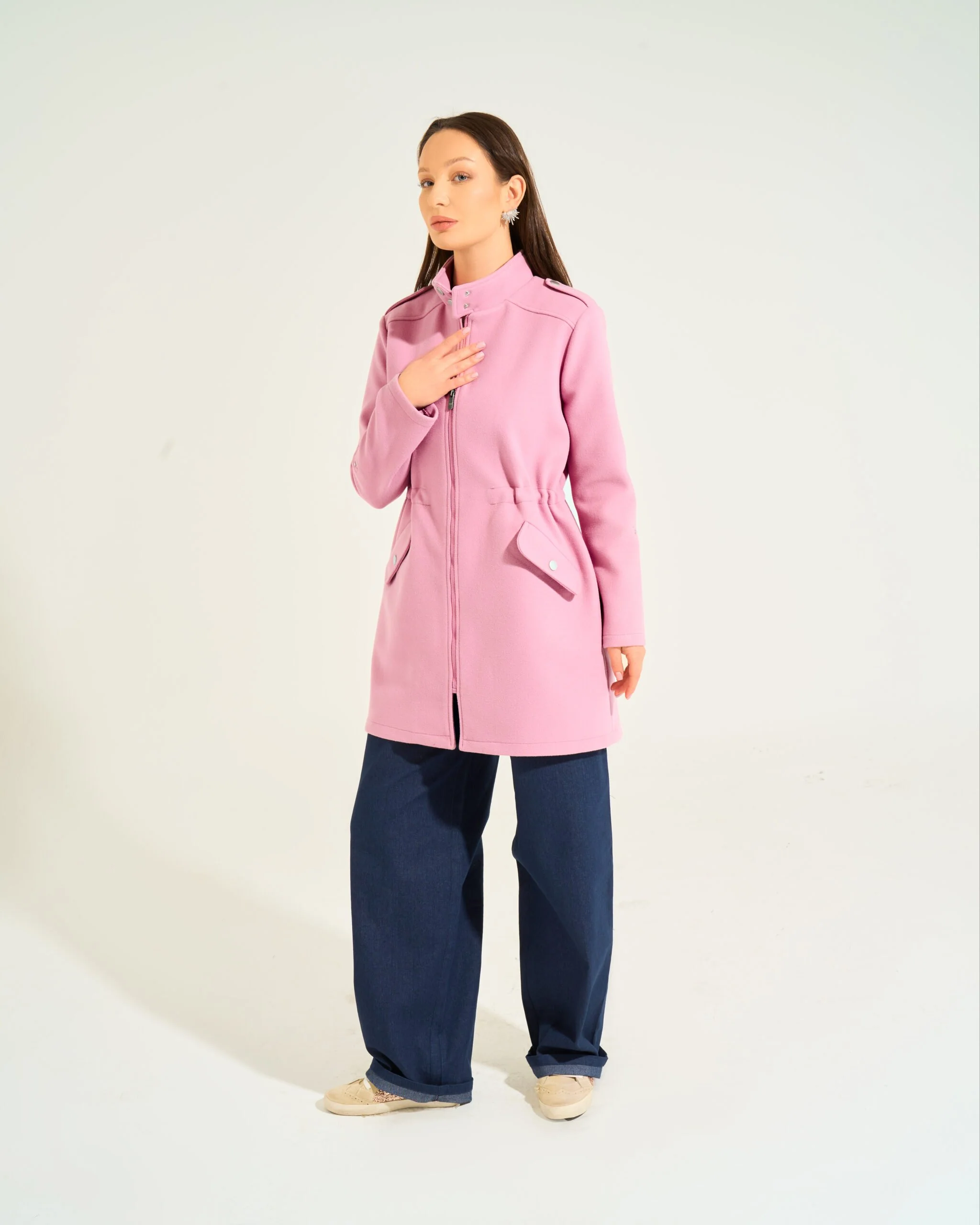 Bella Military Jacket | Pink - Image 8