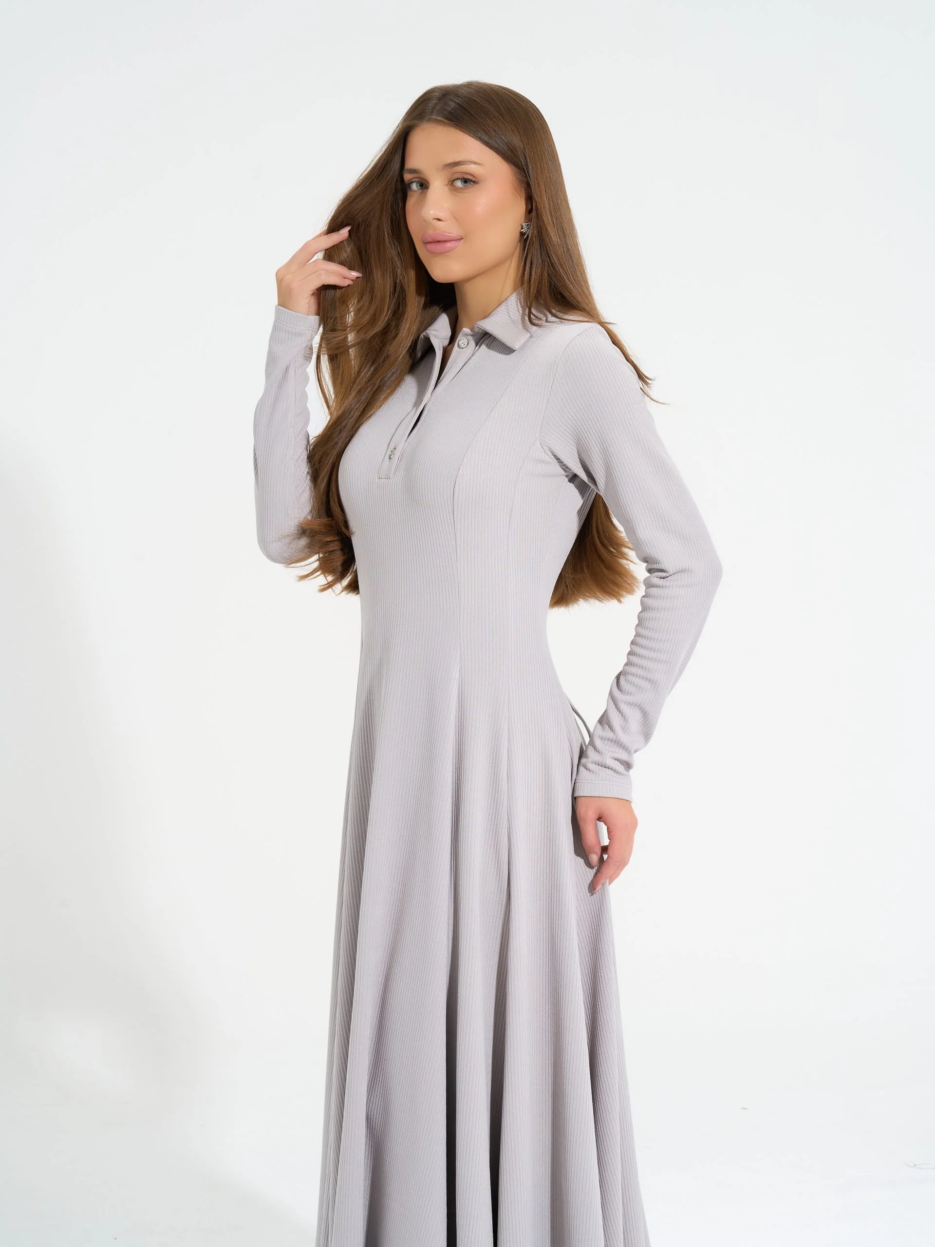 Diana Dress | Baby Grey - Image 10