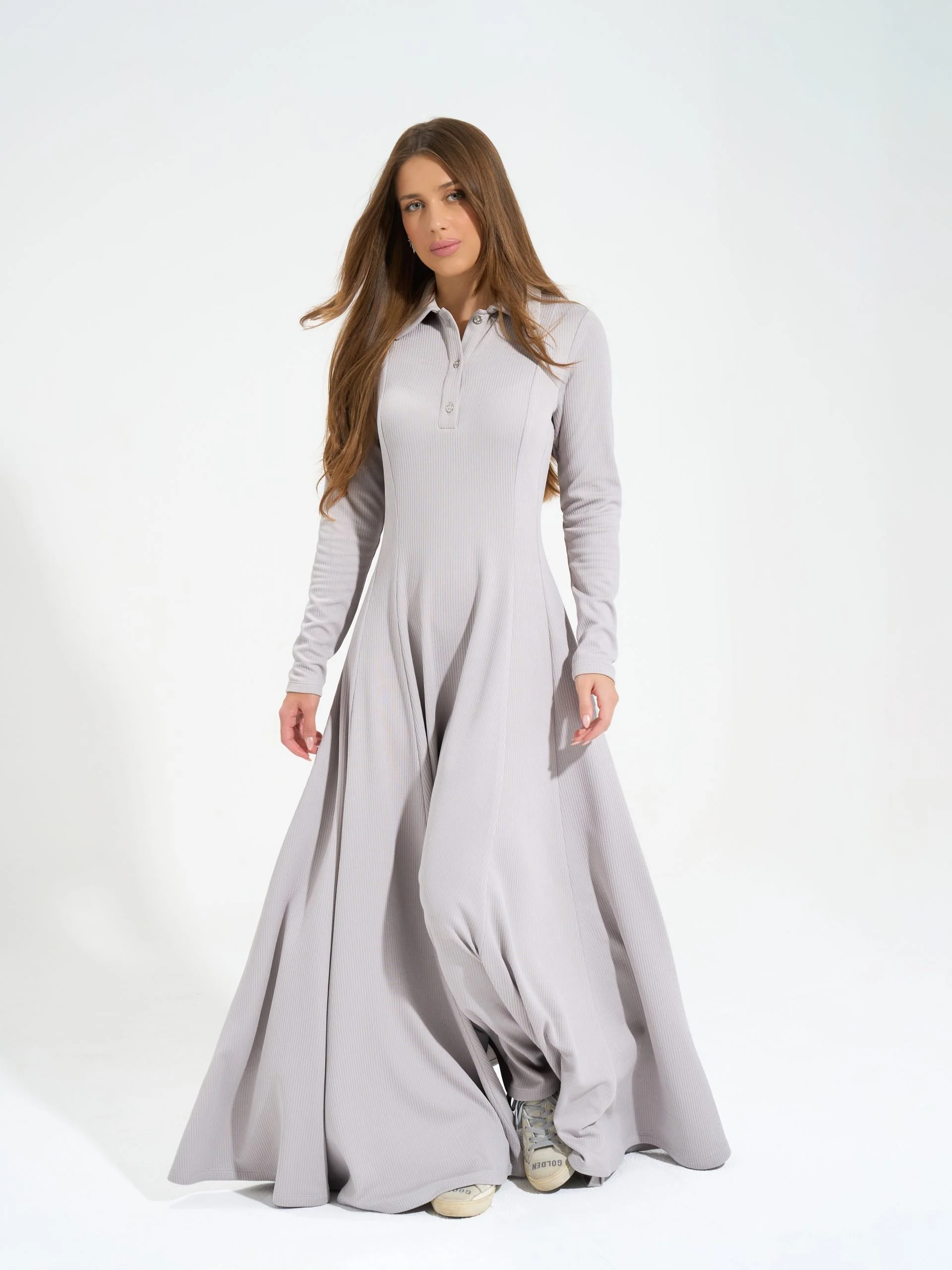 Diana Dress | Baby Grey - Image 11