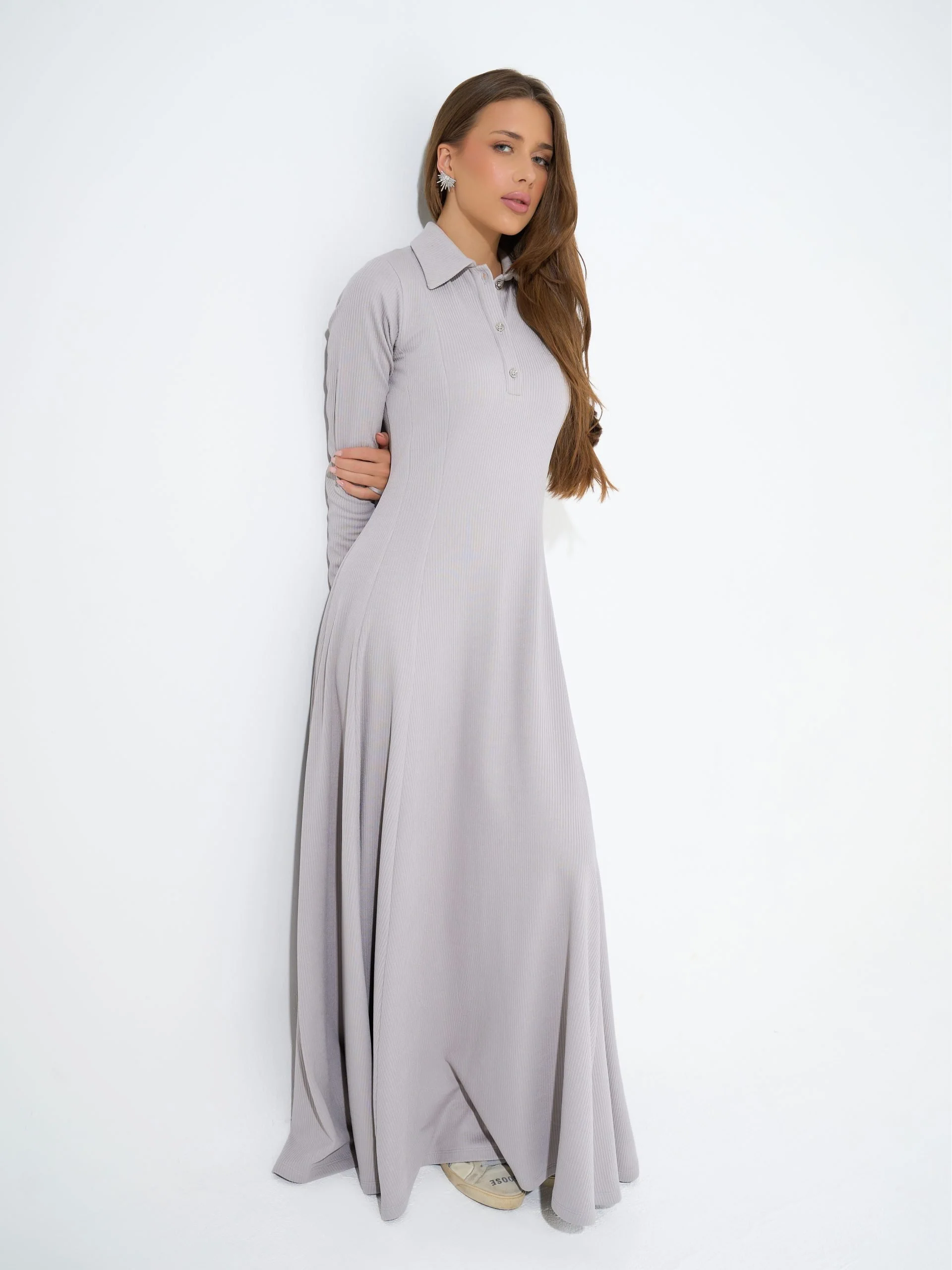 Diana Dress | Baby Grey - Image 13