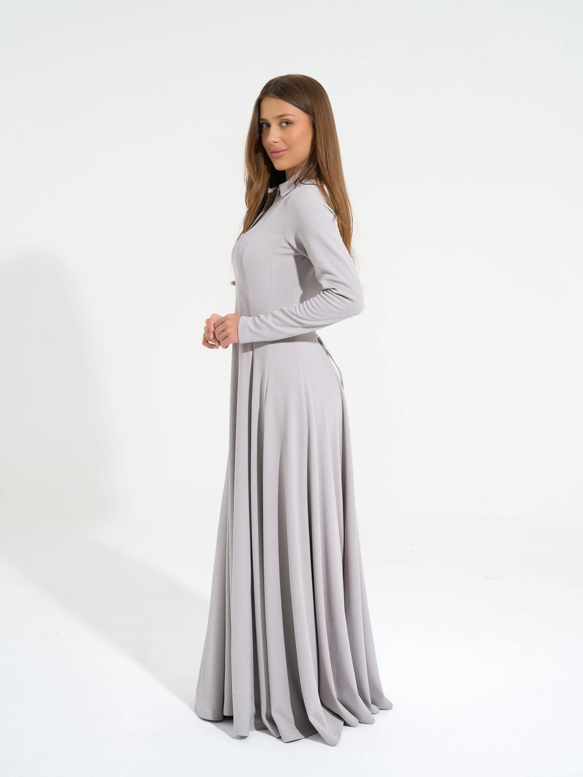 Diana Dress | Baby Grey - Image 3