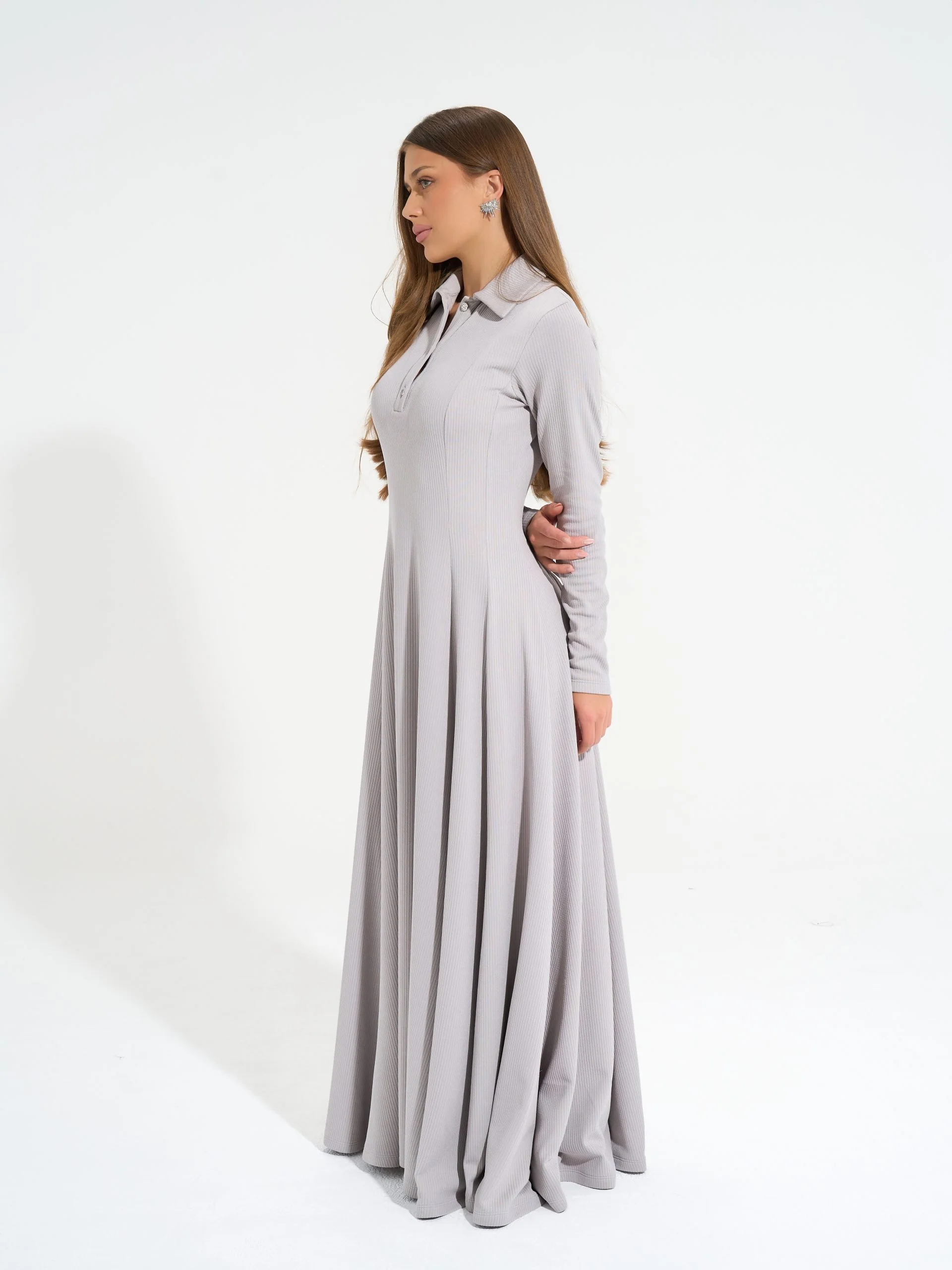 Diana Dress | Baby Grey - Image 7