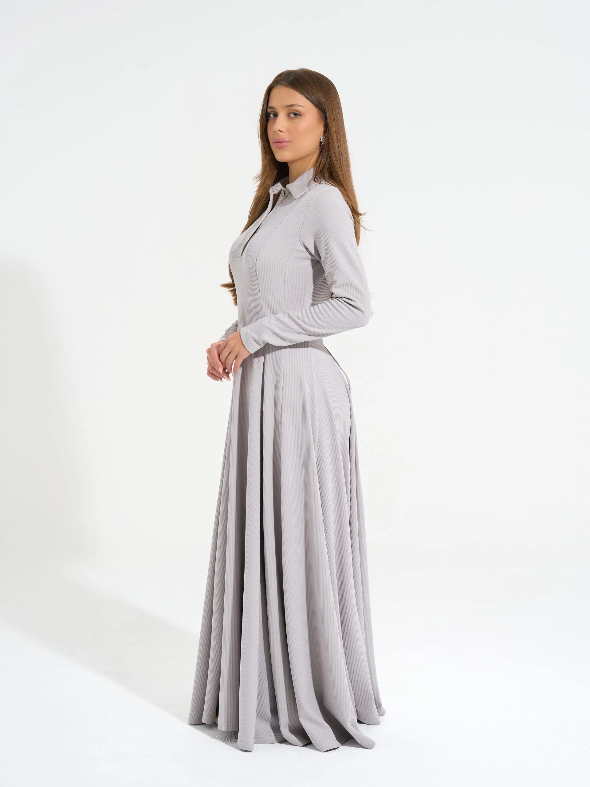 Diana Dress | Baby Grey - Image 9