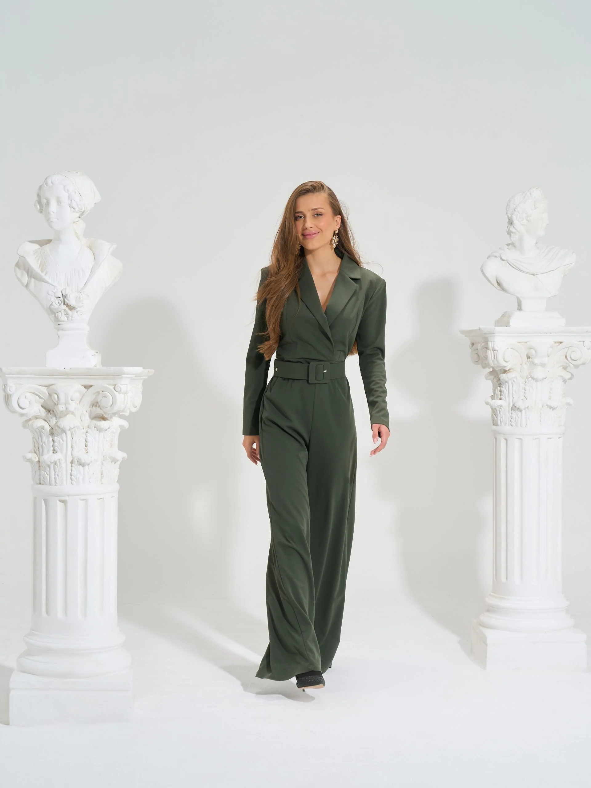 Formal jumpsuit | Olive - Image 5
