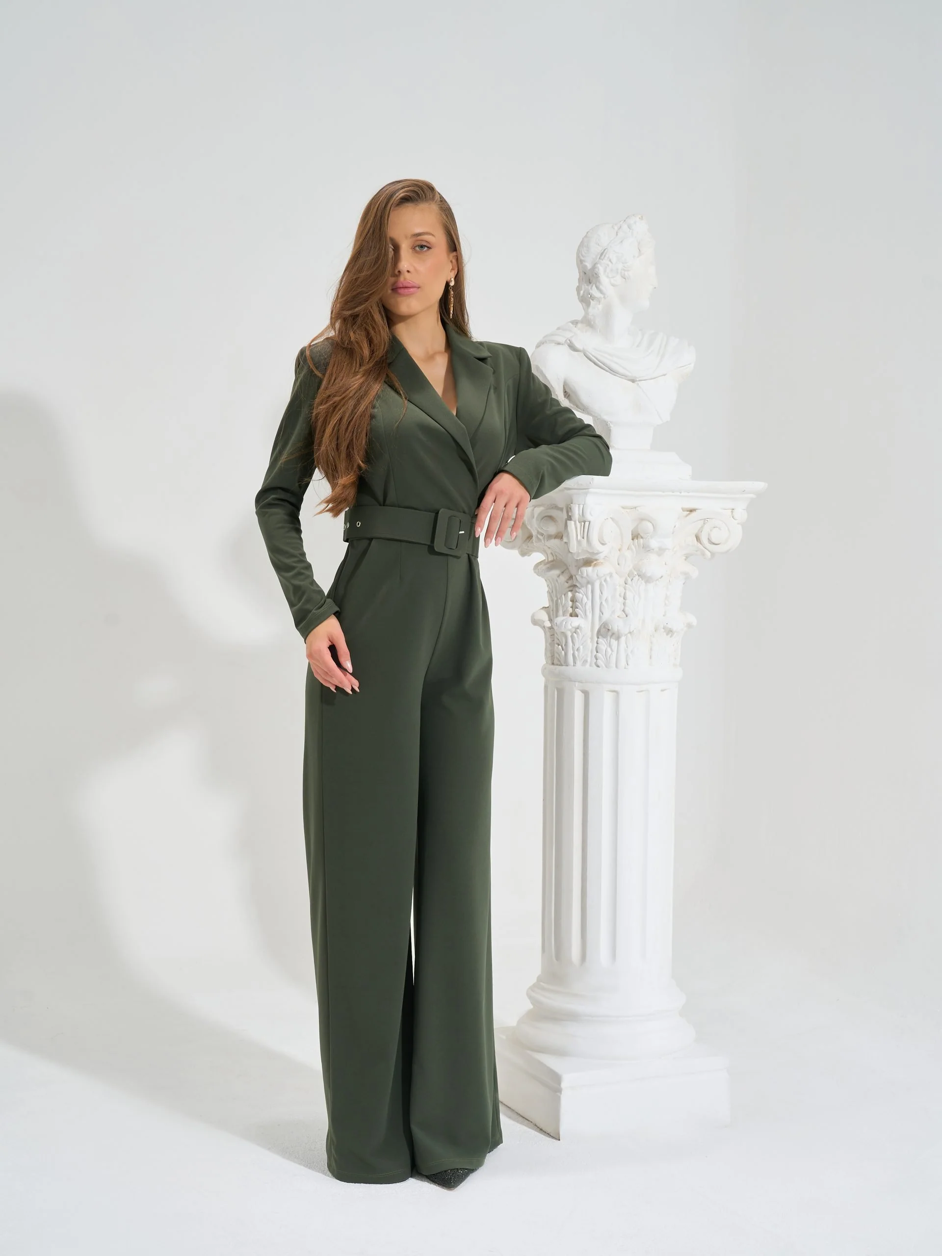 Formal jumpsuit | Olive - Image 8