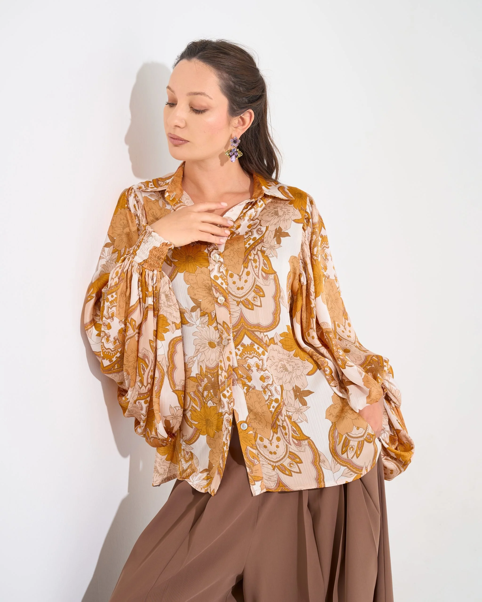 Robin Blouse | Caramel Milk - Image 3