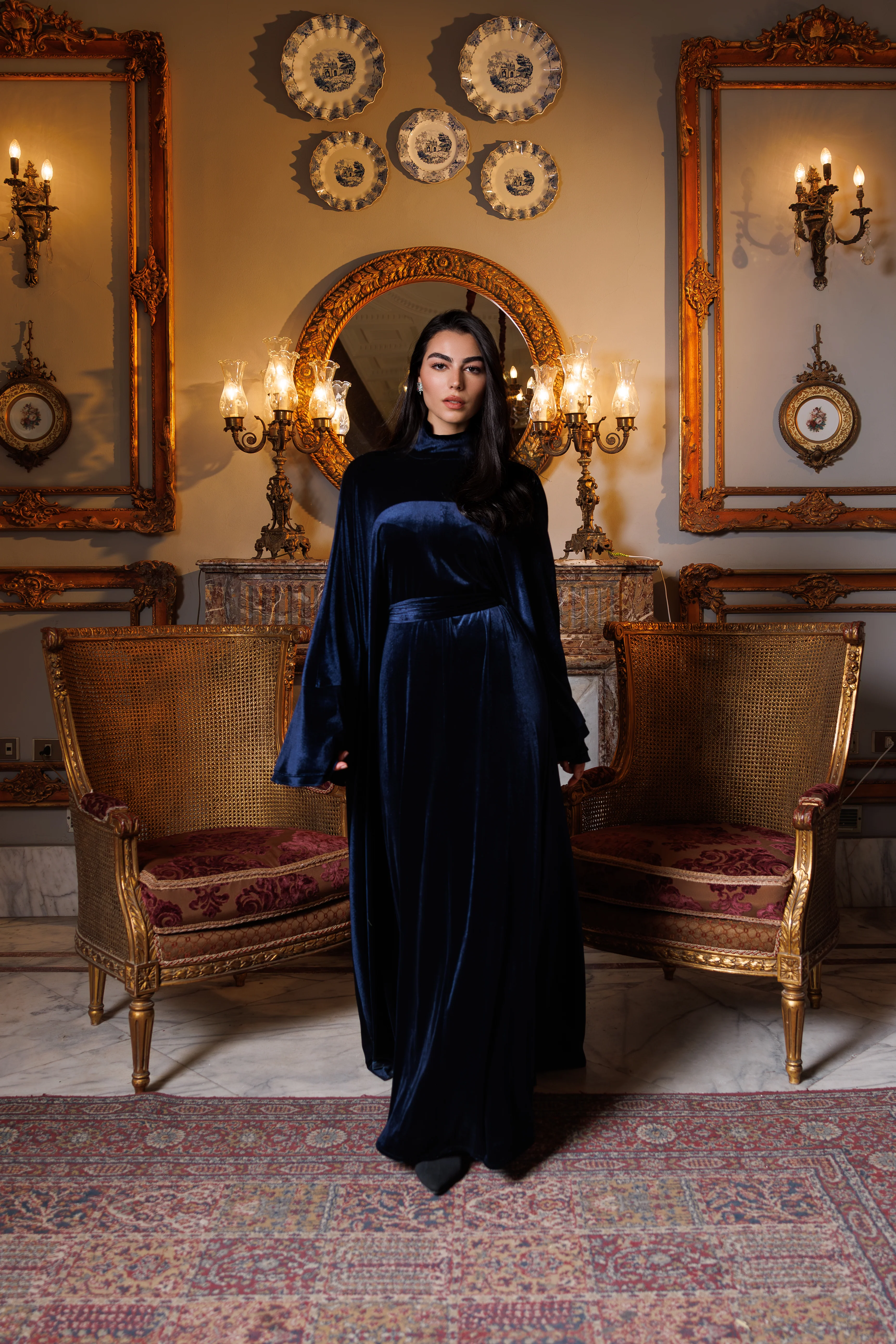 Talia Abaya | Dark Blue - Image 6
