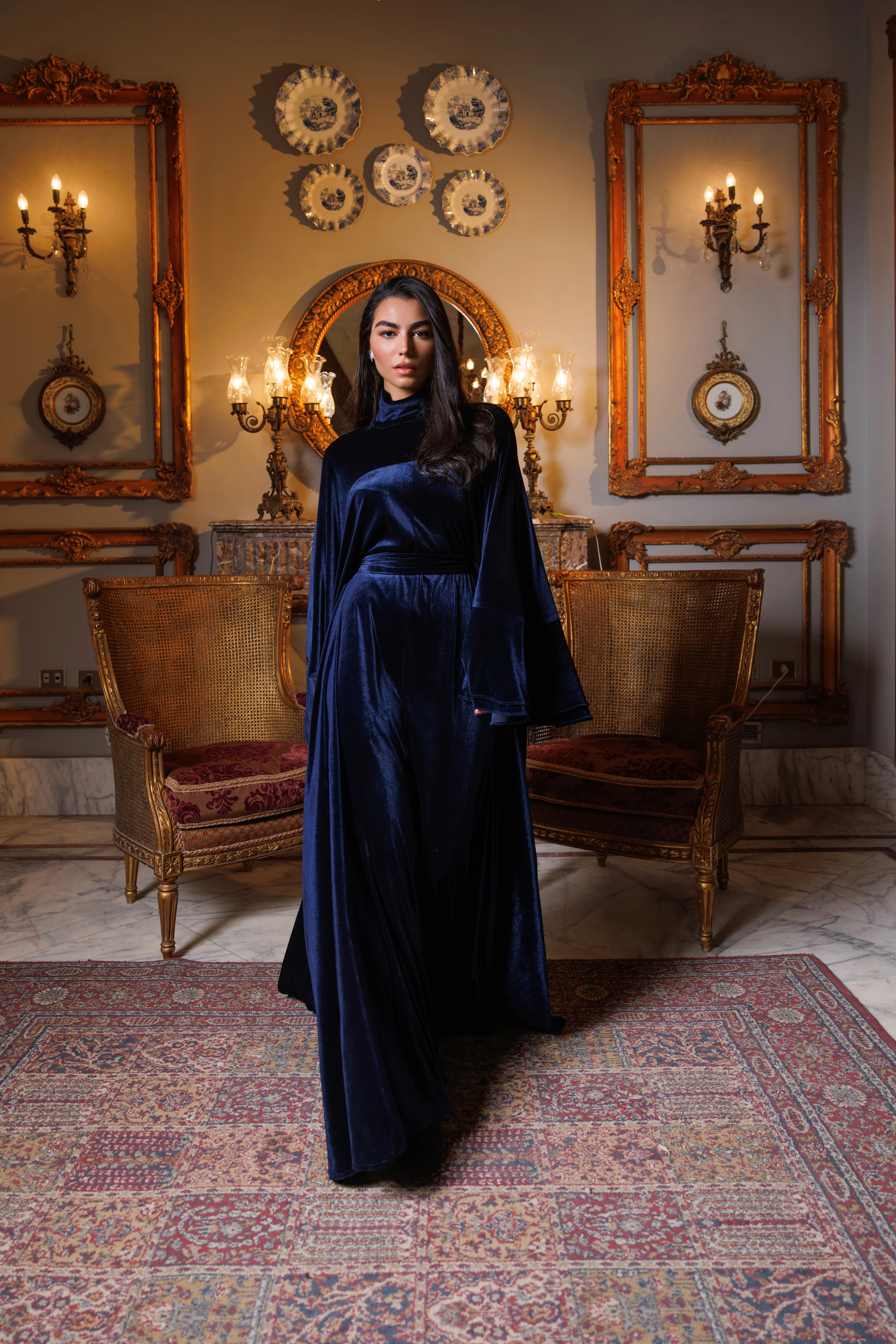 Talia Abaya | Dark Blue - Image 8